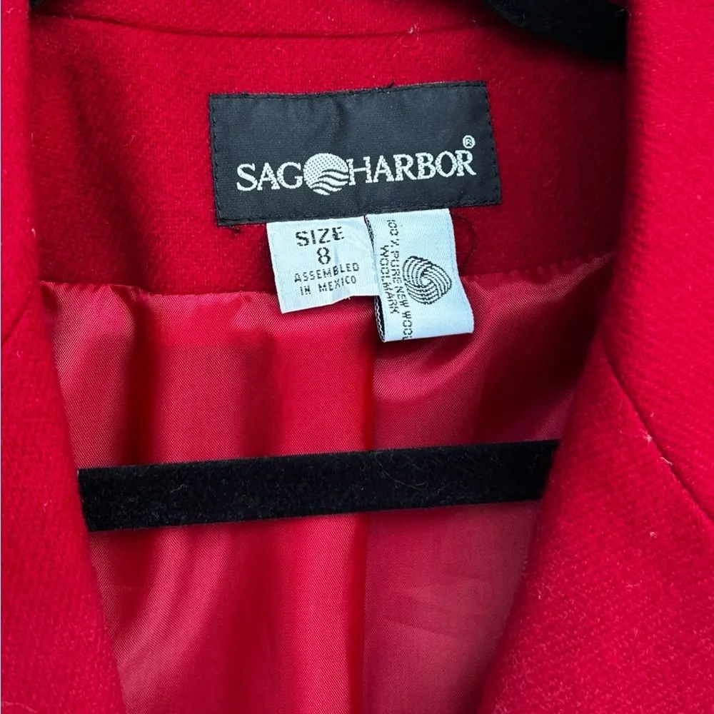 Sag Harbor‎ Women's Red Wool Blazer